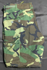 Genuine US Military Woodland BDU Trousers M81  - 100% Cotton Ripstop Large Reg picture