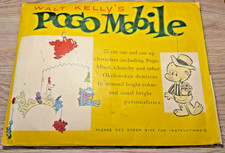 WALT KELLY'S  POGO MOBILE  1954 ORIGINAL WITH ENVELOPE AND WAVY WIRE VINTAGE picture