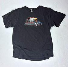 Vintage 2003 Harley-Davidson 100 Year Anniversary Eagle Graphic Black T-Shirt XL picture