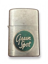 Vintage Green Spot Soda Advertising Lighter Japan Windproof Enamel Logo picture