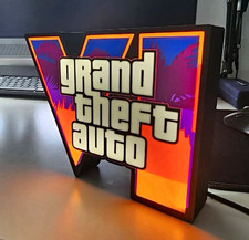 GTA VI Logo LED Light Multicolor Desk Lamp, 5V Plastic picture