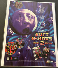 Bust A-Move 2 Arcade Edition - Vintage Gaming Print Ad / Poster / Wall Art  MINT picture