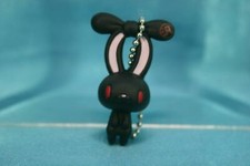 Gloomy the Naughty Grizzly Rabbit Hanyo Usagi Mini Figure Keychain Black picture