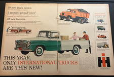 1959 International Pickup Trucks - Vintage Original Color Print Ad Wall Art NICE picture