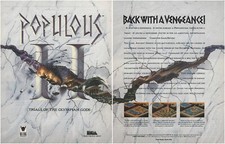 Populous II: Trials of the Olympian Gods Print Ad/Poster Art PC Big Box  picture