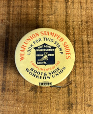 Antique Union Stamped Celluloid Advertising Tape Measure picture