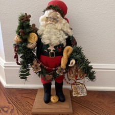 Lynn Haney Collection 1996 Mr Gingerbread Santa Figurine Style 6198 Holiday Home picture