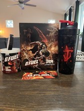 GFUEL RARE Doom The Dark Ages collectors Box With Metal Shaker, (empty) Tub picture