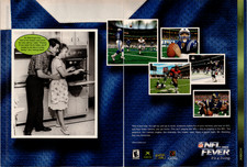 Xbox NFL Fever 2002 Vintage Style Magazine Ad Blue Football Jersey Theme 2002 picture