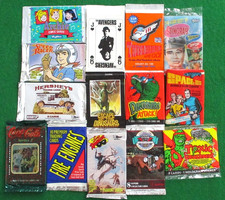VINTAGE WAX  & FOIL PACK LOT 14 DIFFERENT CARD SERIES-LONE RANGER-SPACE 1999++++ picture