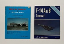 2 F-14 Tomcat in Detail and Scale books by Bert Kinzey picture