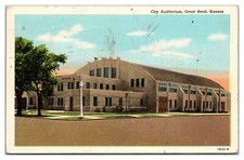 City Auditorium Great Bend Kansas Lamp Post Stamp Secret Message Wichita Kansas picture