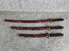 Lot of 3 Shinwa Noble Midnight Samurai Swords Katana Collection picture