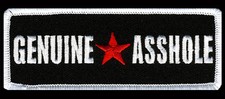 GENUINE A  EMBROIDERED IRON ON 4 INCH MC BIKER PATCH  picture