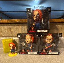 CultureFly Chucky Lot - 1991/1998/2004 + Mini Figure. *1998 box damage picture