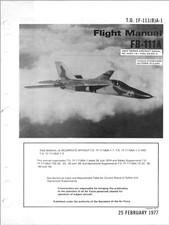 482 Page 1977 T.O. 1F-111(B)A-1 Flight Manual FB-111A FB-111 F-111 Manual on CD picture