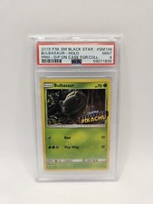 Pokemon Card Bulbasaur SM198 Black Star Promos PSA 9 Detective Pikachu Mint ENG picture
