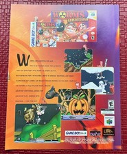Worms Armageddon Nintendo Print Ad Poster Art 8”x 10.5” Vintage Original Rare picture
