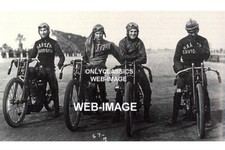 1919 HARLEY DAVIDSON MOTORCYCLE RACING ASCOT 8X12 PHOTO WRECKING CREW RACE TEAM picture