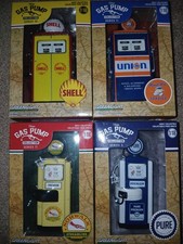 GreenLight Vintage Gas Pump Collection DieCast Lot of 4 Shell,Union,Norwalk,Pure picture