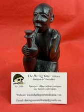 Antique Ebony Wood Carving Original East African Hand Carved Makonde Tanganyika picture