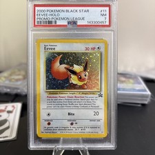 2000 Pokemon Eevee Holo Blackstar Promo PSA 7 # 11 Wizards of the Coast Promo picture