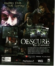 2008 Obscure The Aftermath Video Game Vintage Print Ad Playlogic picture