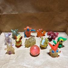 Pokemon Clear Color Finger Puppet Figure Set 12 Pieces Mewtwo Deoxys picture