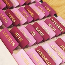 Bible templates Laminated Bible Tabs, Gold Foil Embossed Lettering Bible Chapter picture