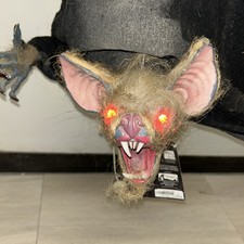 42” Light Up Vampire Bat Halloween Haunted Prop Spirit Red Eyes picture