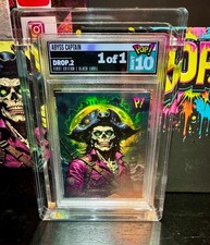 Wild Card Pop1 Abyss Captain 1/1 Mint 10 Drop 2 1st ed Black Label with Box picture