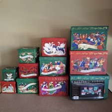 Vtg Twelve Days Of Christmas Nesting Boxes Set 12 Barrington Studios Judy *FLAW picture