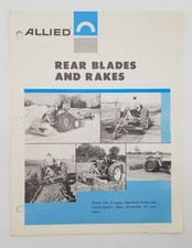 Vintage Allied Rear Blades & Rakes Chicago Sales & Dealer Advertising Brochure picture