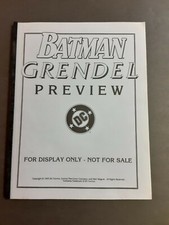 Batman Grendel 1 Retailer Preview proof RRP Super HTF picture