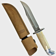 RARE Limited Edition Buck 119 Special Bowie Knife With Brown Leather Sheath picture