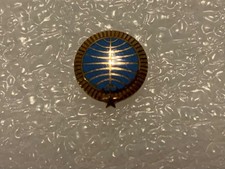 PAN AMERICAN AIR LINES SERVICE PIN WITH STAR, 5 YEAR ,LGB 10 K CLUTCH BACK picture