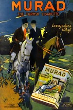 Murad Turkish Cigarette Vintage Ad Poster - 1910s 🇹🇷🌿 24x36” - Hi-Res💎 picture