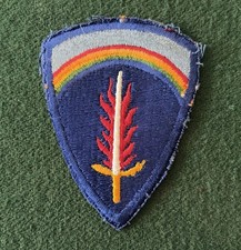 US Army European Command EUCOM / SHAEF Shoulder Patch, Vintage Military Insignia picture