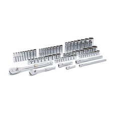 GEARWRENCH 1/4 in. & 3/8 in. Drive SAE/Metric 90-Tooth Ratchet & Socket Set picture