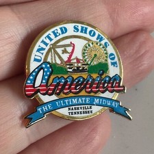 Vtg United Shows of America The Ultimate Midway Nashville Tennessee Lapel Pin picture