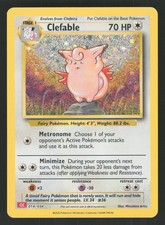 English NM Clefable 014/034 CL Holofoil Pokemon Trading Card Game Classic picture