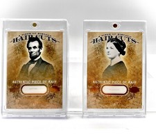 2008 Upper Deck Hair Cuts Abraham Lincoln Mary Lincoln Set And Redemption Card picture