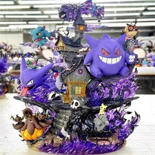 INSTOCK EGG Studio Gengar Family Haunter & Gastly Resin Statue Collectible Scene picture