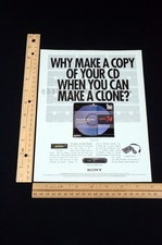 1996 Sony MiniDisc Portable Deck MDW-74 Music Magazine Page Print Ad Poster 90s picture
