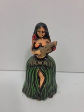 Vintage Hawaii Hula Girl Bell Figurine RJB Made in Japan Souvenir picture
