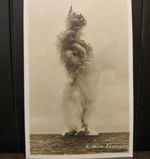 WWI Era Fort Monroe VA Virginia Mine Explosion Picture RPPC Real Photo Postcard picture