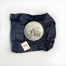 Vintage Wendell August “In God We Trust” Handmade Pewter Collectible Plate picture