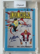 Invincible Keepsake Dual Laser Signagraph Invincible & Allen the Alien 25/25 picture