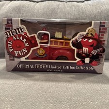 M&M's Collectible Five Alarm Fun Fire Truck Candy Dispenser New in Box picture