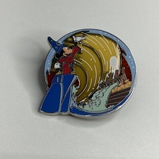2017 Official Disney Mickey Mouse Fantasia Trading Pin Collectible Stained Glass picture